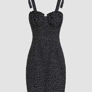 Cider Black Polka Dot Dress